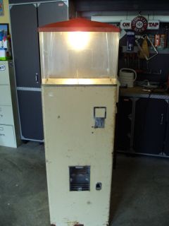 Vintage Coin Operated Popcorn Vending Machine
