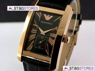 New Emporio Armani Mens Rose Gold Classic Designer Watch AR0168 RRP £ 
