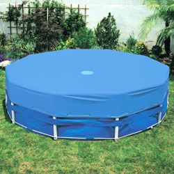   Round Intex Metal Frame Above Ground Swimming Pool Cover 58411E