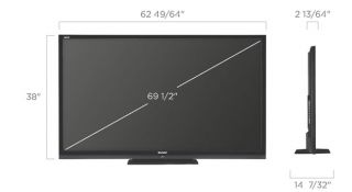 Sharp Aquos Model LC 70C8470U 70 3D 1080p Aquamotion 480 LED Smart TV 