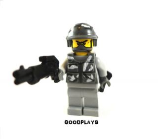 Custom Lego Military Army Minifigure with BrickArms Weapons Vest 