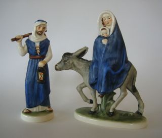 Hummel Goebel Nativity Flight into Egypt Mary Baby Jesus on Donkey 