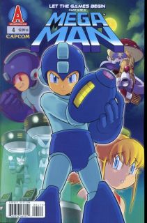 Mega Man 4 Spaz Cover Comic Book Konami Archie