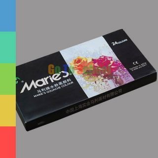 Maries 24 Tubes Acrylic Color Paints Set Art Supplies