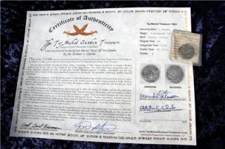 Taj Mahal Treasure Shipwreck Coin Arthur C Clarke GR 1
