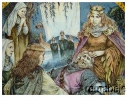 Legend of King Arthur Death Taken to Avalon by Richard Hook Wedgwood 