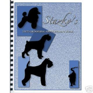 Dog Grooming Schedule Appointment Book Week at A Glance