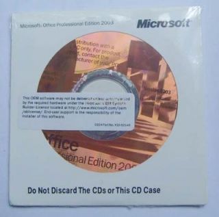 Microsoft Office 2003 Pro Professional Edition Full Version COA
