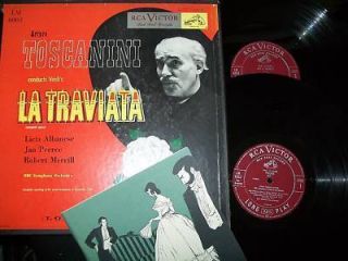 Arturo Toscanini verdi la Traviata 2lp Box Set vg