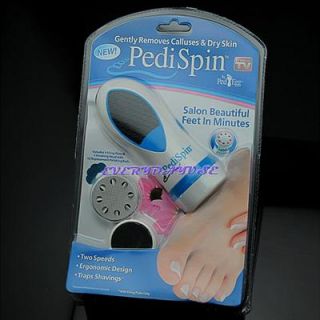 Pedi Spin Original as Seen on TV Gently Foot Removes Calluses Dry Skin 