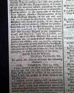 Charleston SC Capture Revolutionary War 1779 Newspaper