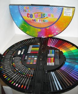 154 Pieces Color Pens Art Park Crayons Markers Paint New