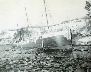 O914 RP 1898 Great Lake SHIP Wreck Arthur Orr Baptism River Silver Bay 