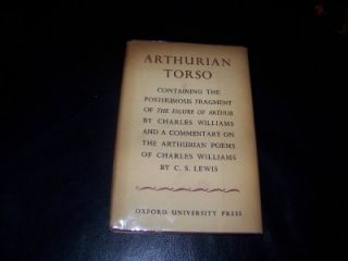 Arthurian Torso Charles Williams C s Lewis 1st 1st RARE