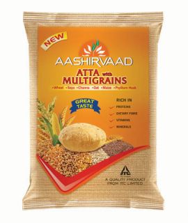 Aashirvaad Atta 1kg Flour MultiGrains Wheat Soya Chana Oat Maize 