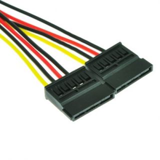 IDE SATA Serial ATA Y Splitter Power Cable Connector 4 Pin to Double 