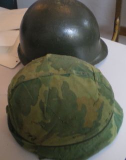 US Army WWII Helmet with Camoflauge Liner