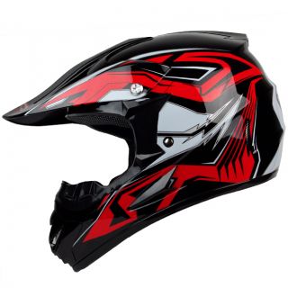   x25 Red Cobra MX Off Road Dirt Bike Motocross ATV Quads Helmet