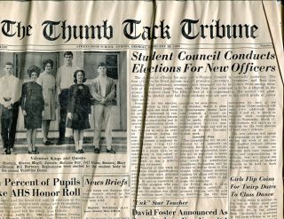Athens High School Thumb Tack Tribune Feb 28 1964 Issue