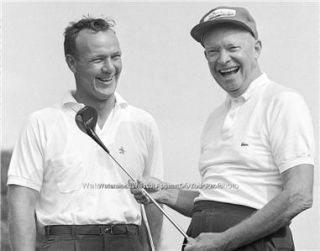 Arnold Palmer Republican President Dwight Eisenhower Golf Photo 