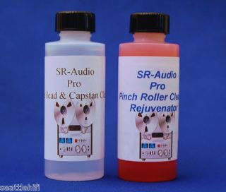 SR Audio Reel to Reel Cassette Deck Tape Head & Pinch Roller Cleaner 