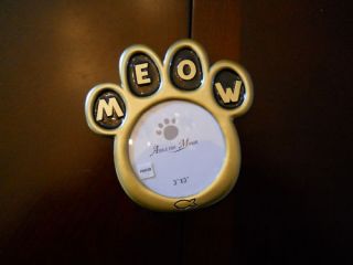 Ashleigh Manor Cat Paw Meow Pewter Picture Frame 3 x 3