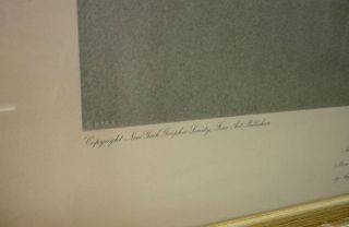 Vintage August Von Munchhausen Signed Charcoal Print
