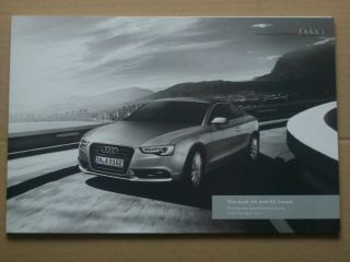 Audi The A5 S5 Coupe Sales Brochure 2013 Edition 8 0