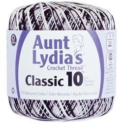 Aunt Lydias Classic Cotton Crochet Thread Size 10 19 Colors You Pick 