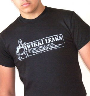 Wikki Leaks T Shirt Julian Assange Humor Tee Wiki Funny