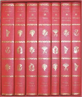 Jane Austen Set Folio Society Mint 7 Volumes Boxed Set Complete Mint 