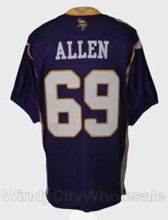 Vikings Allen Authentic Jersey Reebok NFL Football 50