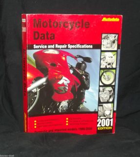 2001 Edition Autodata Motorcycle Data Service Repair Specs 1988 2000 