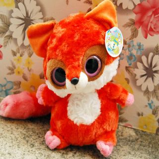 Lovely Aurora YooHoo Friends Ruby Red Fox with Sucker Plush Toy Doll 