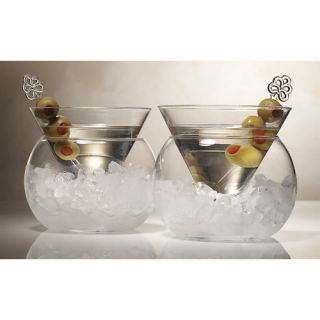 Artland Rockwell Large Stemless Martini Glass Set of 2 65033A