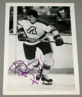 79 80 Phil Russell Atlanta Flames Signed NHL Postcard