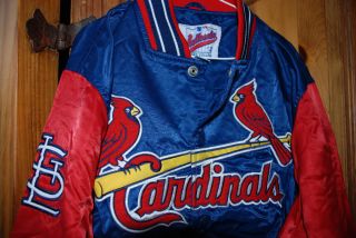 Authentic Diamond Collection MLB Cardinals Starter Jacket Youth Medium 