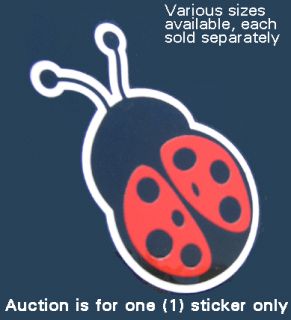 Red Black Ladybug Vinyl Sticker Car Vehicle Auto Decal