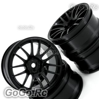 Pcs 1 10 Black RC Car Wheel Rims 14 Spoke 9062