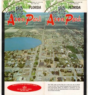 1960s Vintage Travel Brochure Avon Park Florida US Highway 27 Photos 