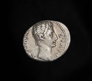   Denarius Diana Siciliensis Coin Emperor Augustus Octavian