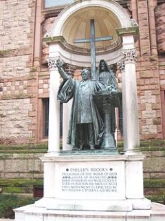 statue by augustus saint gaudens trinity church boston