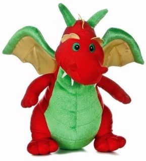 Aurora 14 Plush Red Dragon Roar Stuffed Animal Toy New