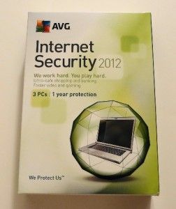 AVG Internet Security 2012 + PC Tuneup. 2013 Automatic Upgrade. 3 PCs 