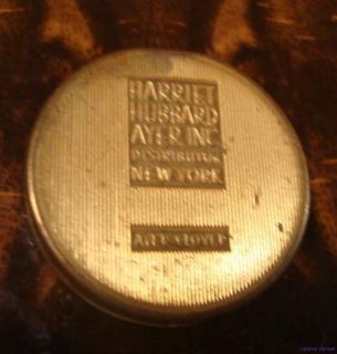 Vintage Gold Harriet Hubbard Ayer Compact w Rouge