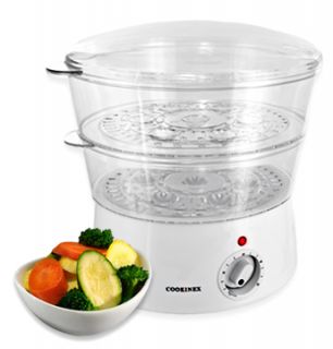   Tier Layer Food Steamer Healthy Cooking 5.0L 400 WATTS Dishwasher Safe