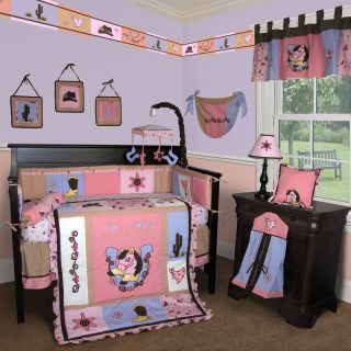 Baby Boutique Western Cowgirl 13 Pcs Crib Bedding Set
