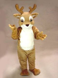 Fawn Baby Deer Mascot Head Costume Suit Halloween Prop