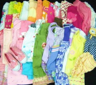 50 Used Baby Clothes Girl 12 18 24 Months Huge Lot