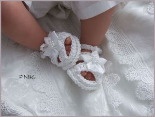 Baby Girl Reborn Doll Cotton Crochet Sandals Shoes